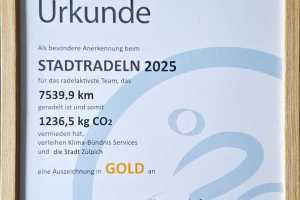 Stadtradeln 2025 Stadt Zülpich Gold für Bürvenich